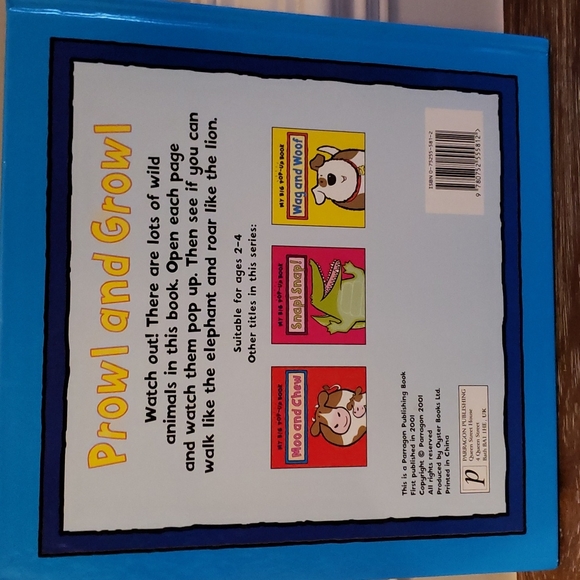 💖HP💖 Vintage! My Big Pop-Up Book "Prowl and Growl" - Picture 2 of 4